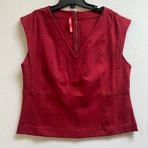Spanx Shaping Red Sleeveless Top Sz XL